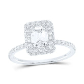 1 5/8CTW-DIA ANA M 1CT-CEME SINGLE HALO ENGAGEMENT RING